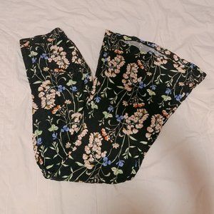 Zara Floral Palazzo Pants size small